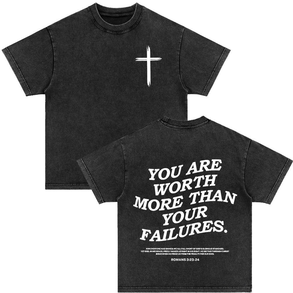 An Sngth Bible Verse Retro Washed T-shirt
