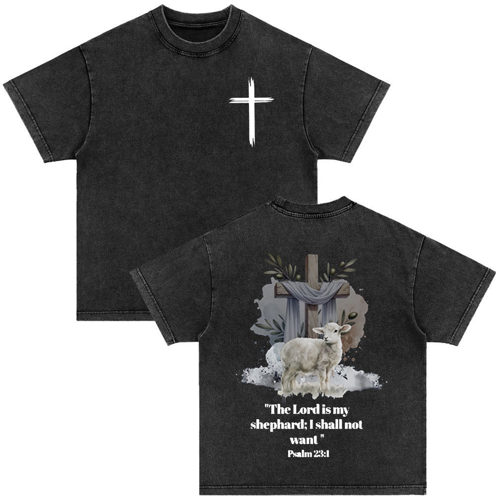 An Sngth Bible Verse Retro Washed T-shirt