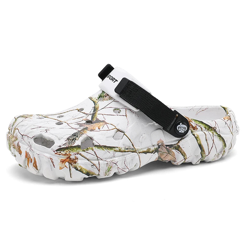 Sandálias masculinas de verão, tamancos para casa, jardim, sapatos confortáveis, antiderrapantes, fundo macio, sandálias, tamanho grande 46 47