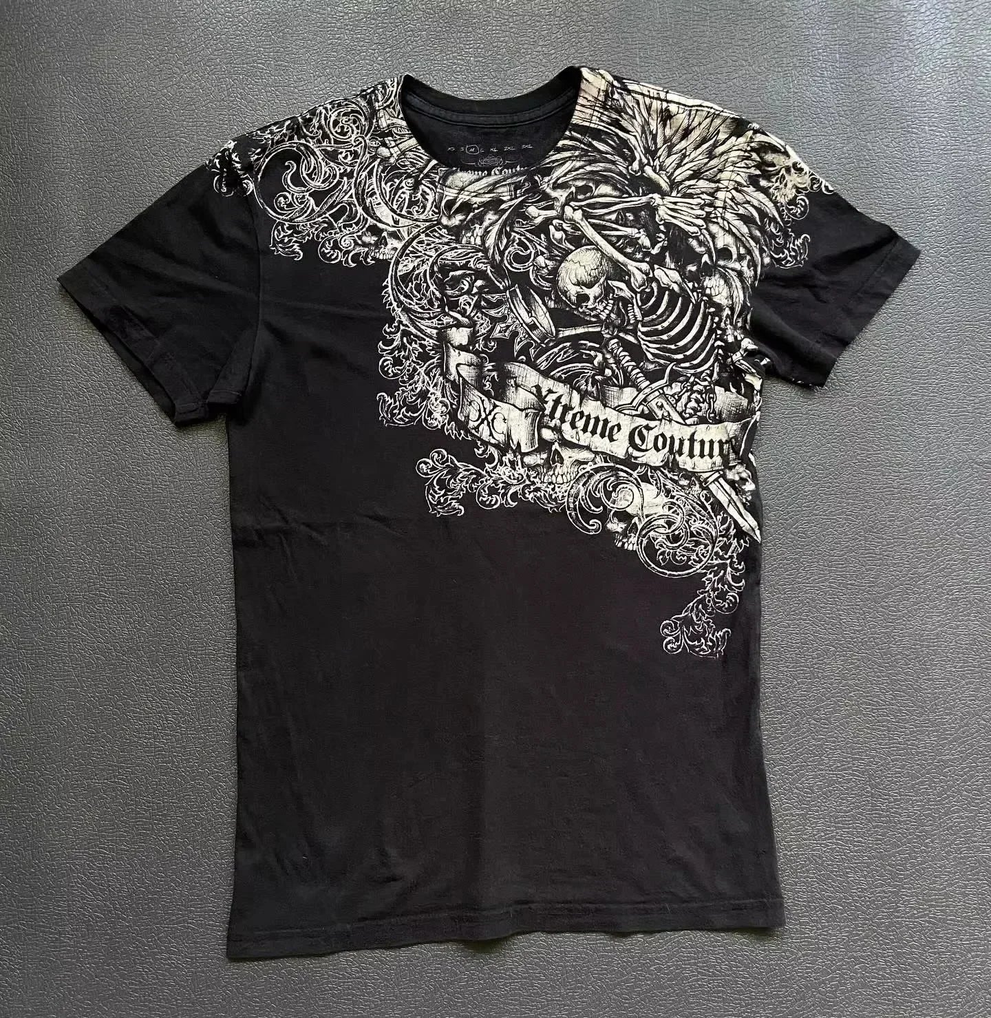 Gótico xtreme verão camiseta homem 2000s asas crânio gráfico camiseta leve algodão manga curta casual respirável camiseta