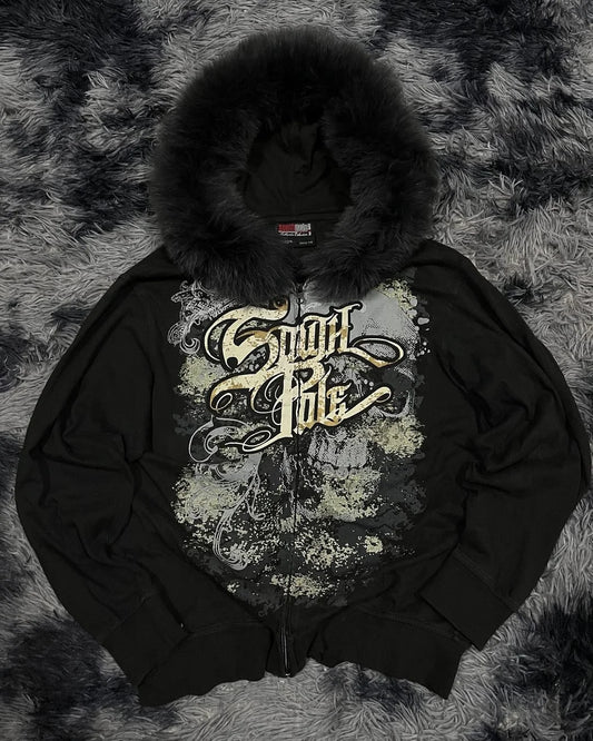 Y2k sudpole fiapos moletom gótico vintage padrão oversized com capuz zipup moletom tendência das mulheres dos homens moda casual streetwear