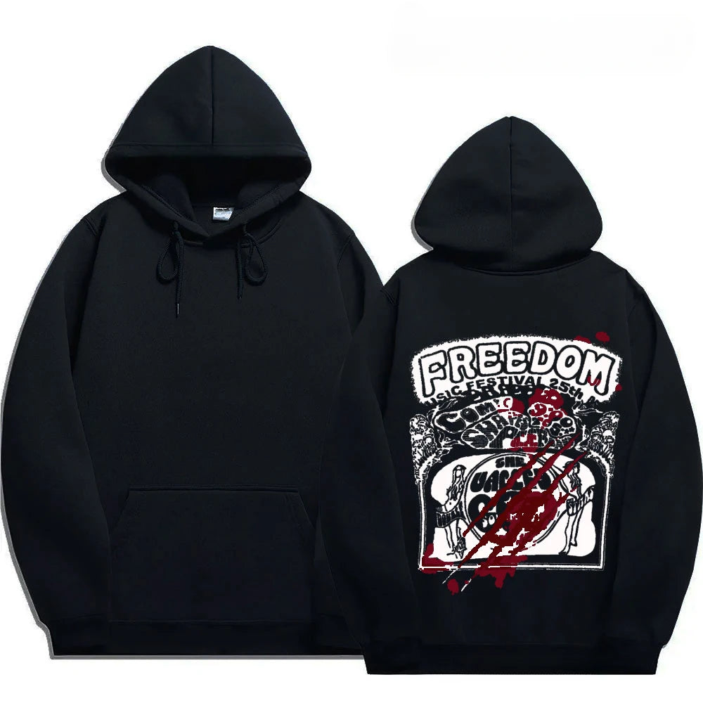 Hoodies Cry of Fear para homens e mulheres, moletom unissex de manga comprida, com capuz frente e verso, tamanho XS-3XL, novo estilo, 2024