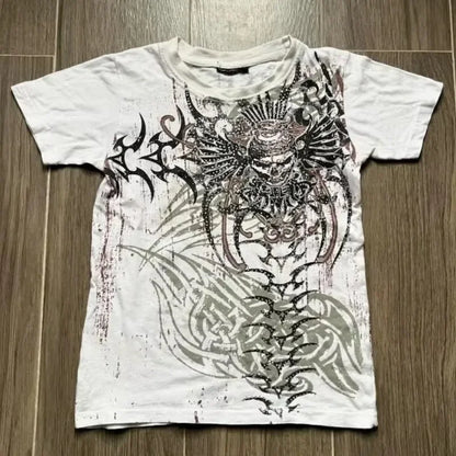 2000s retro t camisa nova harajuku das mulheres hip hop kawaii oversized t camisa dos homens de manga curta roupas góticas topos streetwear