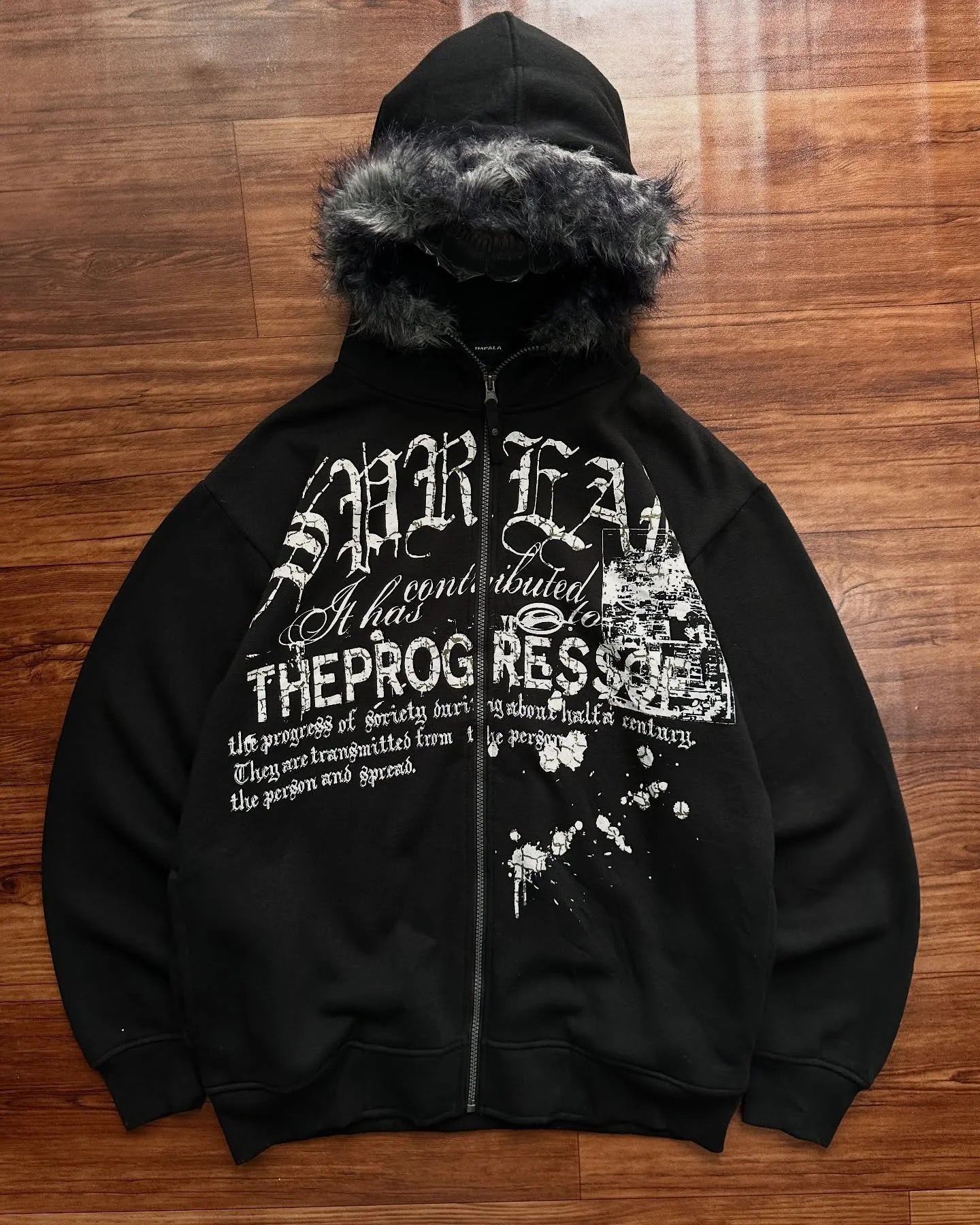 Y2k sudpole fiapos moletom gótico vintage padrão oversized com capuz zipup moletom tendência das mulheres dos homens moda casual streetwear