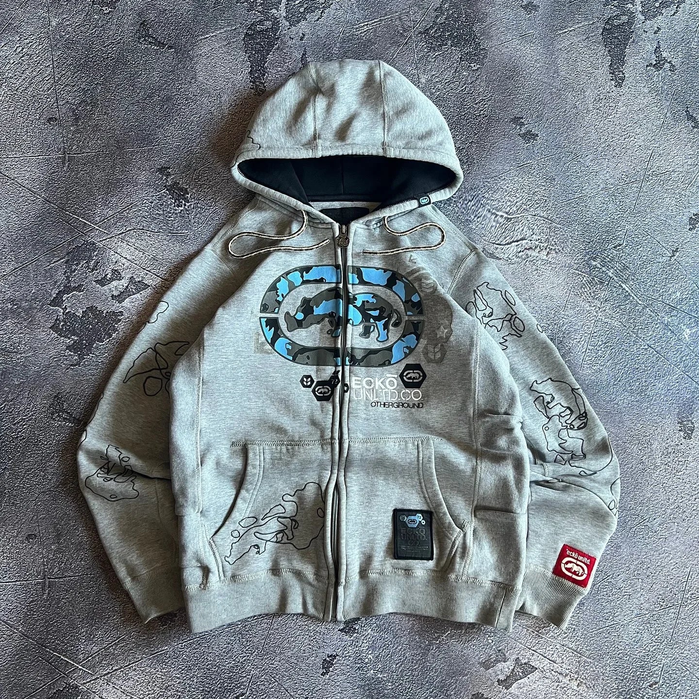 Y2k gótico ecko crânio impressão hoodie das mulheres dos homens streetwear punk oversize preto moletom escuro artístico casual pulôver