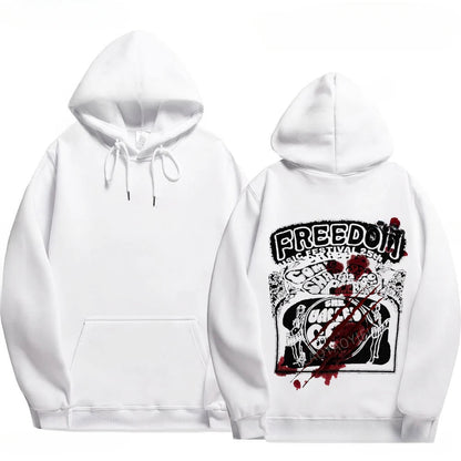 Hoodies Cry of Fear para homens e mulheres, moletom unissex de manga comprida, com capuz frente e verso, tamanho XS-3XL, novo estilo, 2024