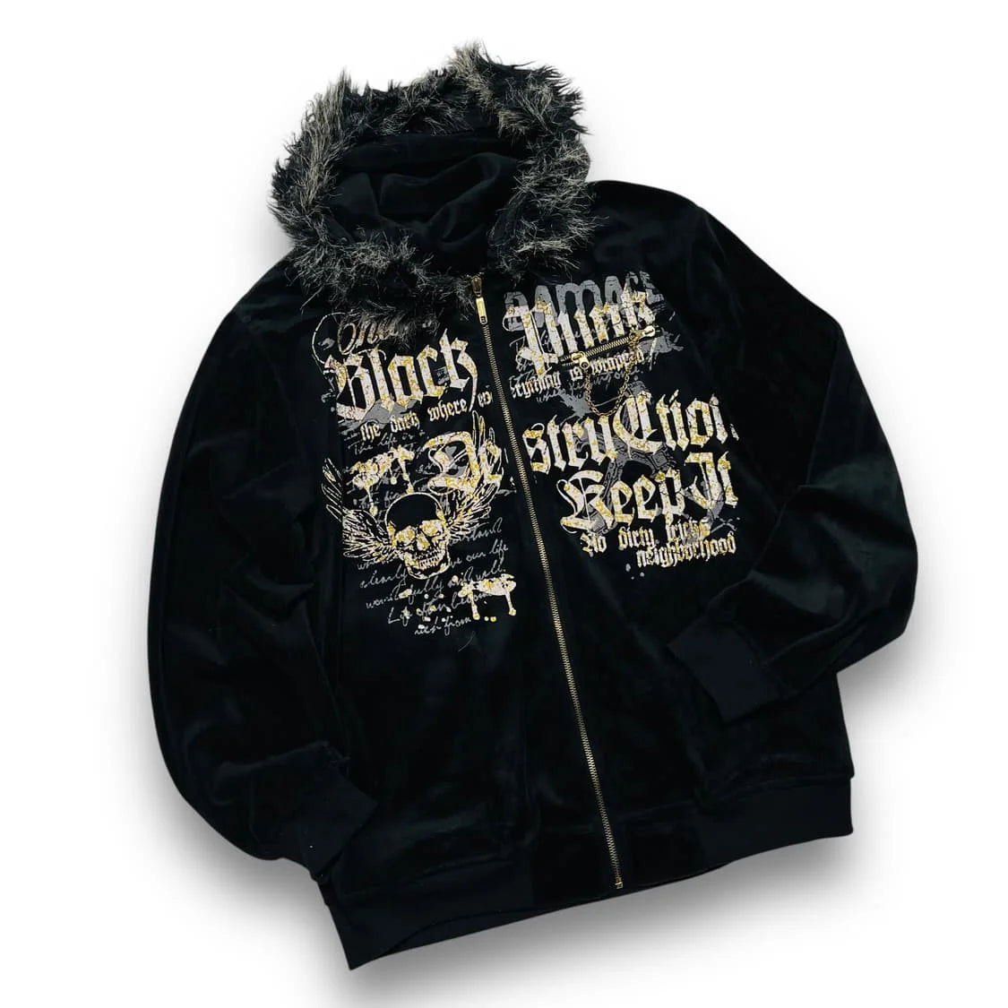 Y2k sudpole fiapos moletom gótico vintage padrão oversized com capuz zipup moletom tendência das mulheres dos homens moda casual streetwear