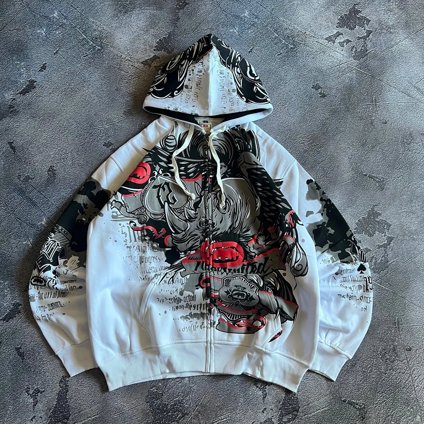 Y2k gótico ecko crânio impressão hoodie das mulheres dos homens streetwear punk oversize preto moletom escuro artístico casual pulôver