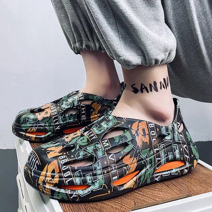 Tamancos masculinos à prova d'água e antiderrapantes, chinelos quentes de inverno para casa, chinelos macios de espuma de memória para casais