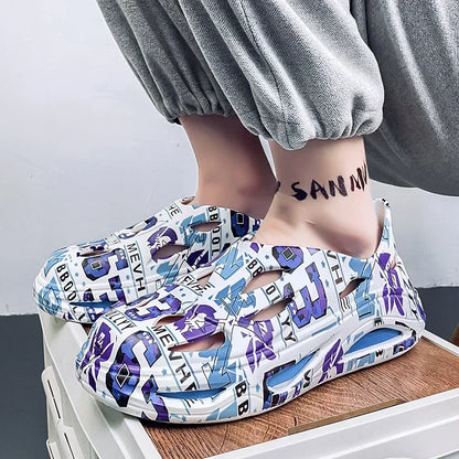 Tamancos masculinos à prova d'água e antiderrapantes, chinelos quentes de inverno para casa, chinelos macios de espuma de memória para casais