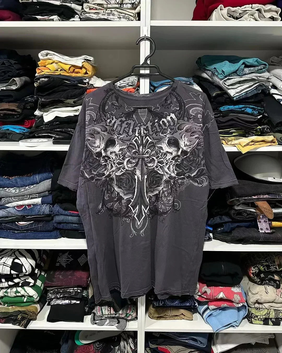 Camiseta gráfica de aflição dos anos 2000 masculina grandes asas grunge novo estilo de moda casal tops camisa de algodão puro