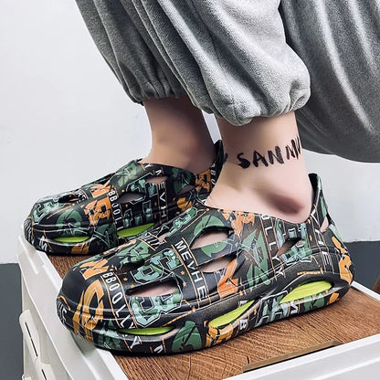 Tamancos masculinos à prova d'água e antiderrapantes, chinelos quentes de inverno para casa, chinelos macios de espuma de memória para casais