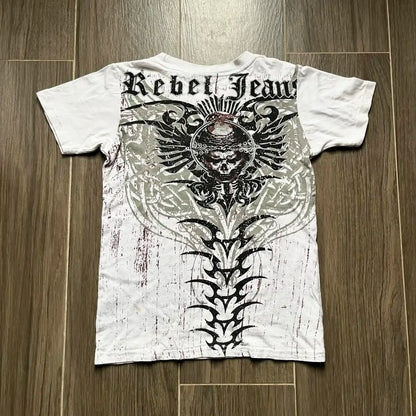 2000s retro t camisa nova harajuku das mulheres hip hop kawaii oversized t camisa dos homens de manga curta roupas góticas topos streetwear